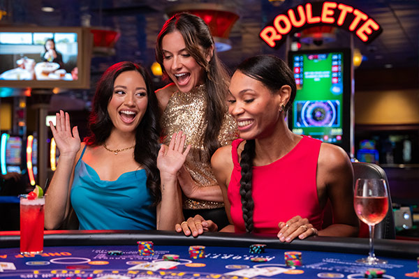 table games players blackjack women playing