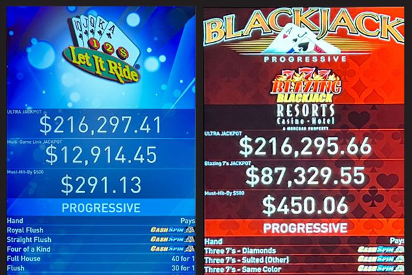 progressive cashspin table games