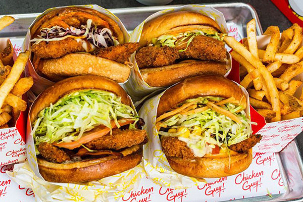 chicken sandwiches and fries