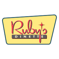 Runys diner Retro diner logo with vibrant colors