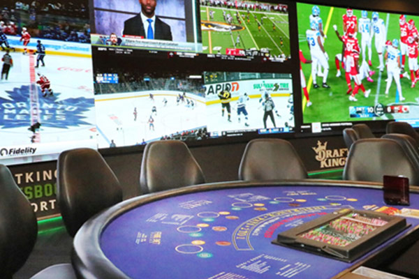 sportsbook draftkings table games with tvs