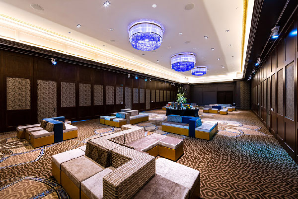 Spacious event lounge with modern interriors. conference room atlantic ballroom conventions