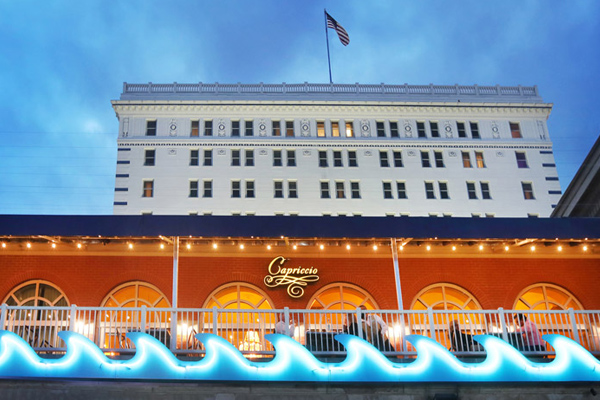 capriccio outdoor dining boardwalk