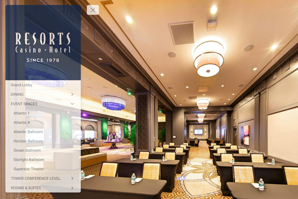 wedding meetings virtual tour atlantic city