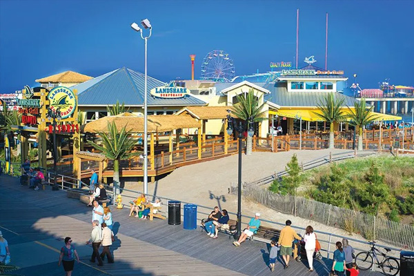 beach and boardwalk in atlantic city nj outdoor photo