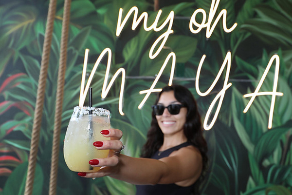 maya boardwalk bar happy hour drink specials